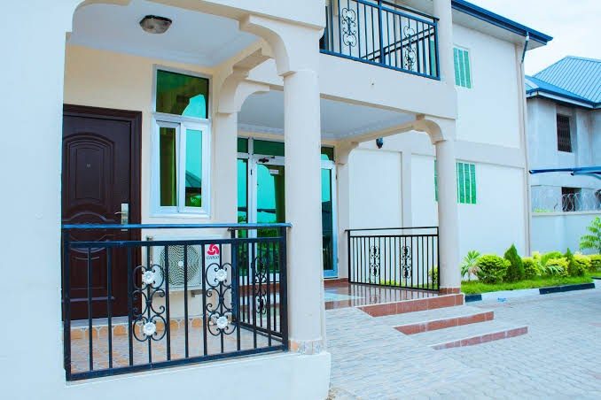 The entrance to Blue Hill Hotel in Wa, Ghana